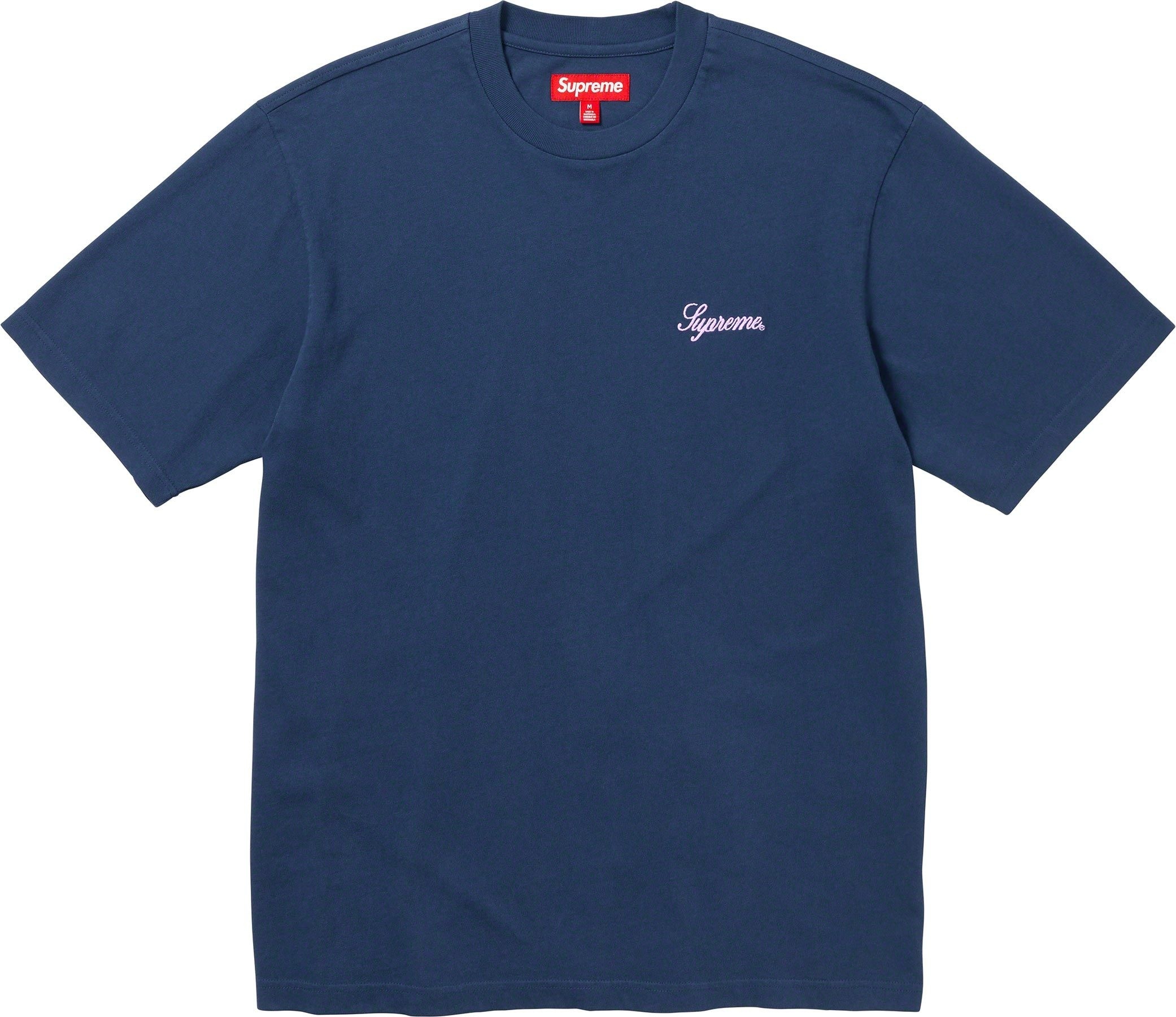 Washed Script S/S Top view 23